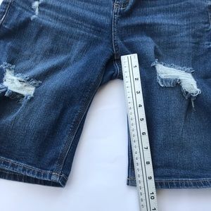 Short en jean rose effiloché, pour femme - Taille haute - Style décontracté - Pour l'été, rose, S